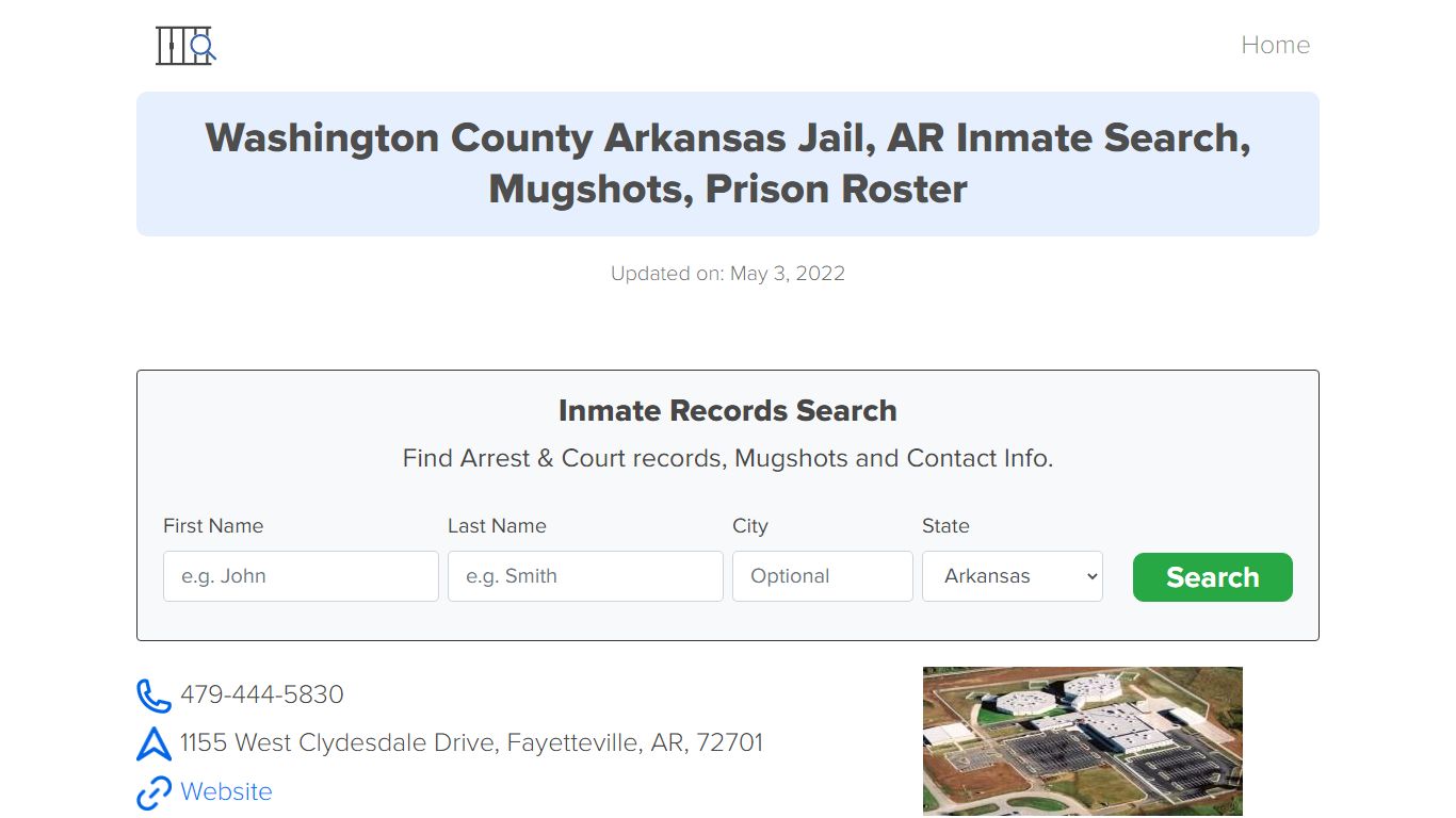 Washington County Arkansas Jail, AR Inmate Search ...